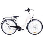 Mestský bicykel 28 Fuzlu City S-1 krémovo čierna Mestský bicykel 28 Fuzlu City S-1 krémovo čierna